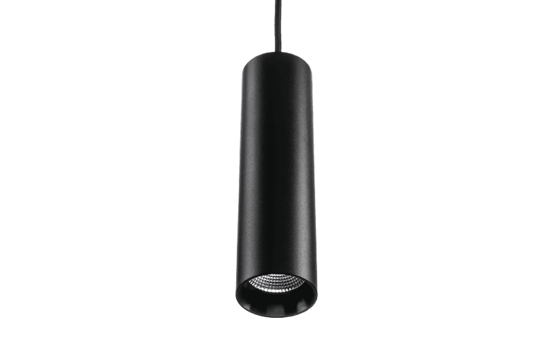 Sg Zip Tube Mini Pendel Sort 870lm 3000K Ra 98 Faseavsnitt