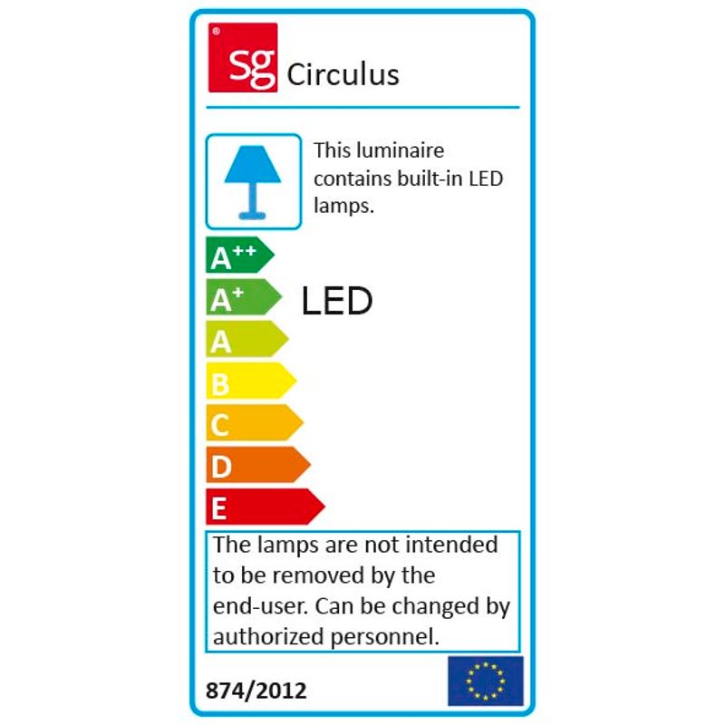 Sg Circulus Sort 1360lm 2700K Ra>80 Faseavsnitt