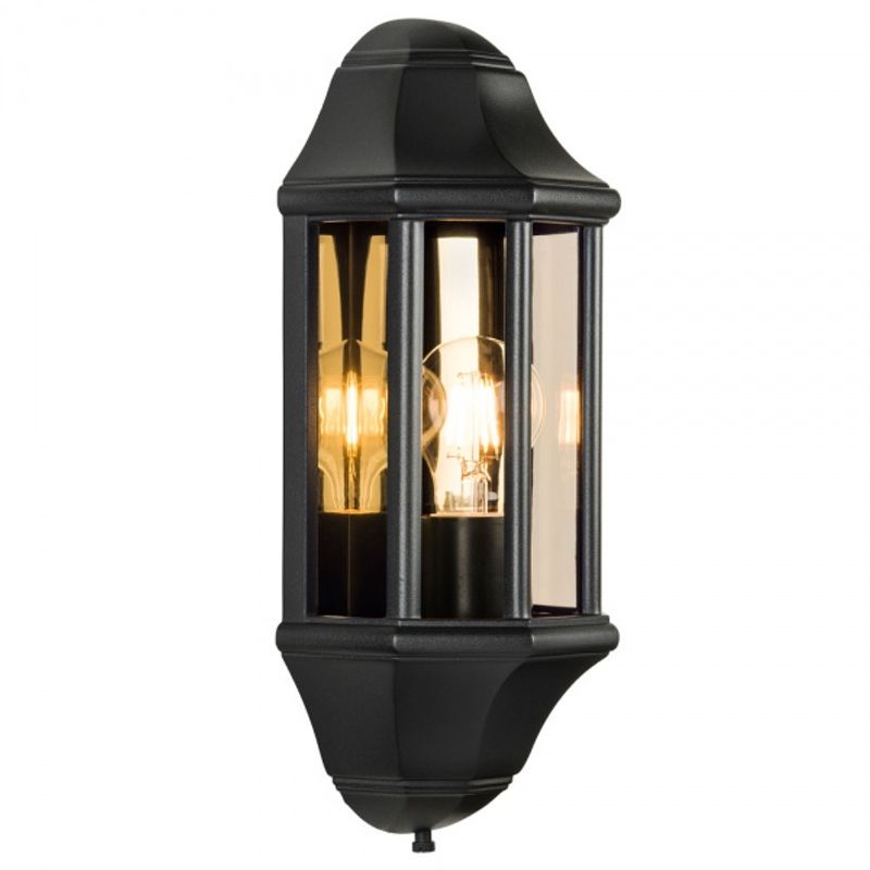 Sg Sorrento 4W LED klart glass Sort