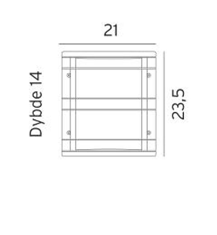 Norlys Stockholm 1600 13,1W LED Galvanisert