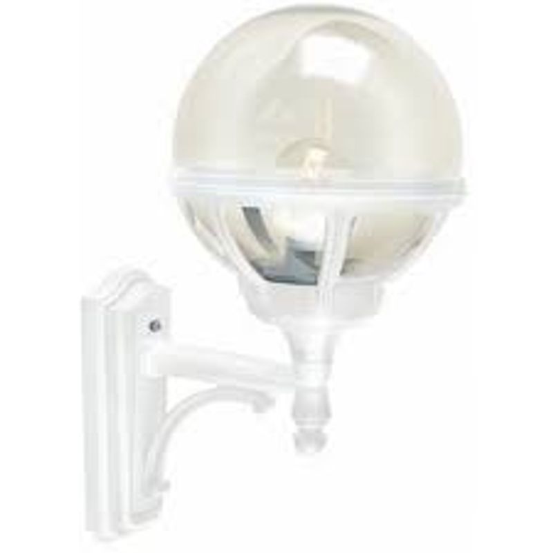Norlys Bologna 360 Vegglampe E27 Klart Glass Hvit