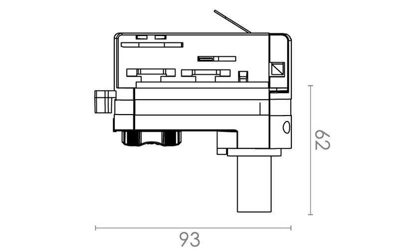 Sg Shopline Hvit Pendel Adapter
