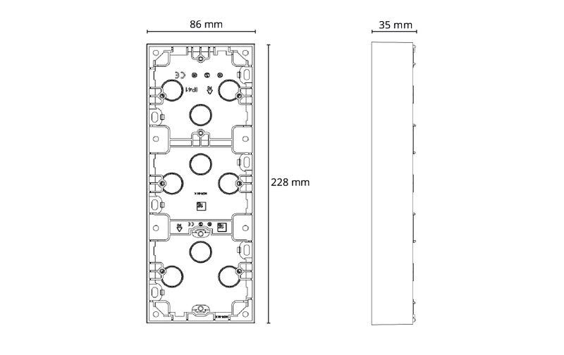 Sg Påveggskappe Sort 3X