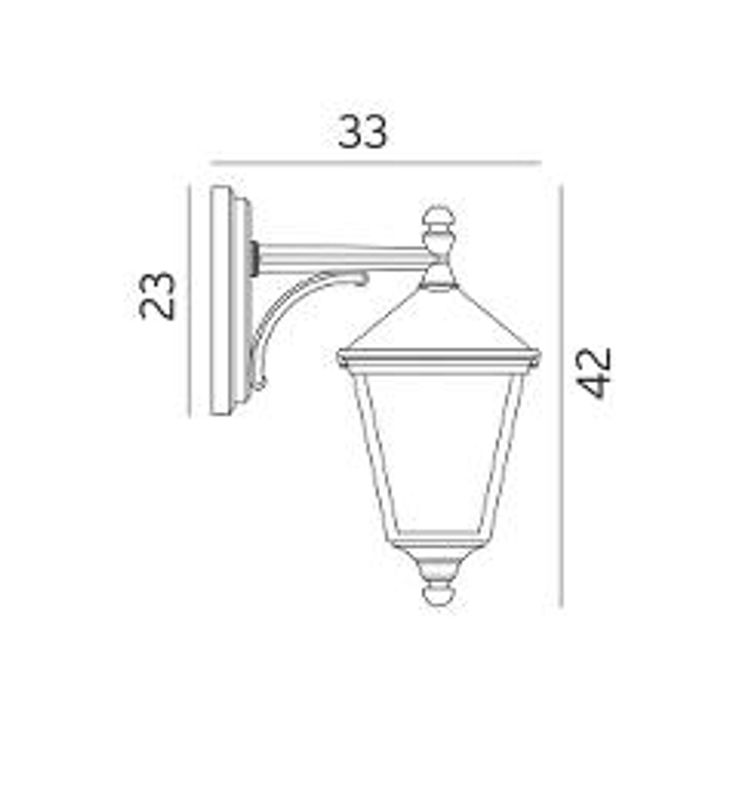 Norlys London 481 Vegglampe E27 Hvit