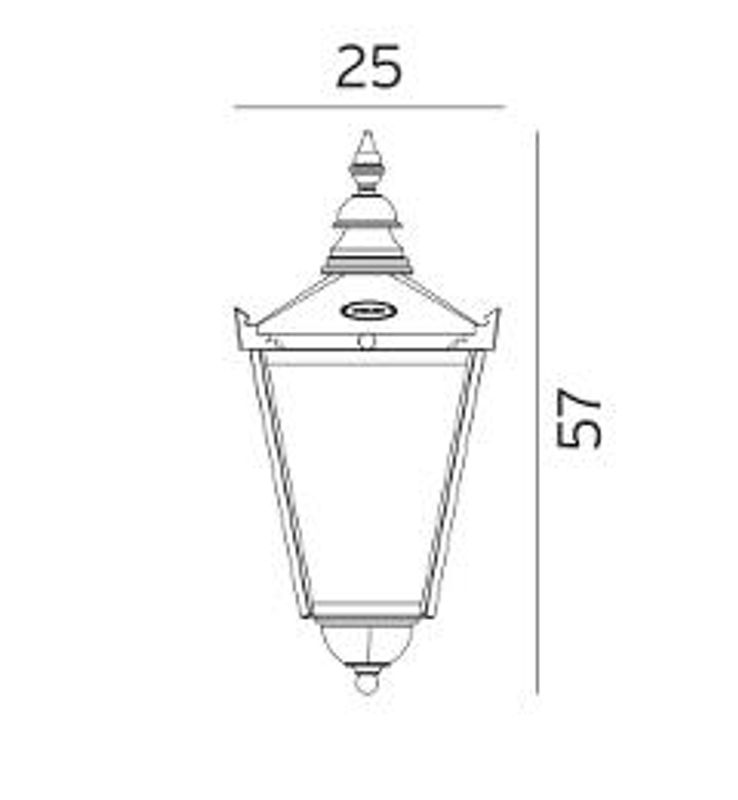 Norlys Chelsea 950 Vegglampe E27 Kobber