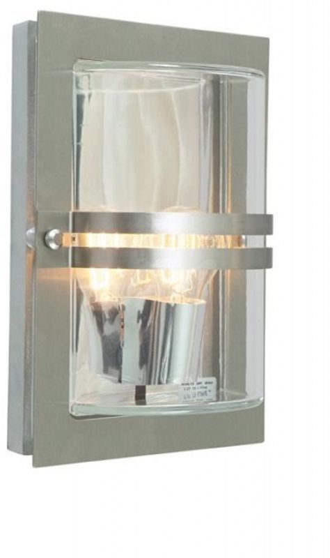  Norlys Basel 660 Veggarmatur Klart Glass Rustfritt Stål
