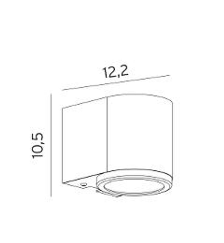 Norlys Mandal 1373 Nedlys 3,9W LED GU10 Sort