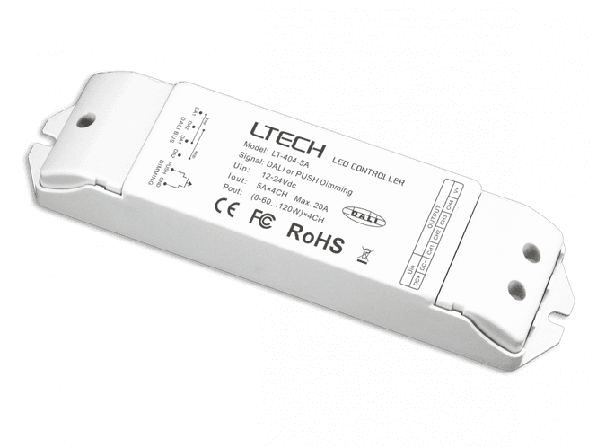 Hovedbilde DALI 4 kanals LED dimmer ...