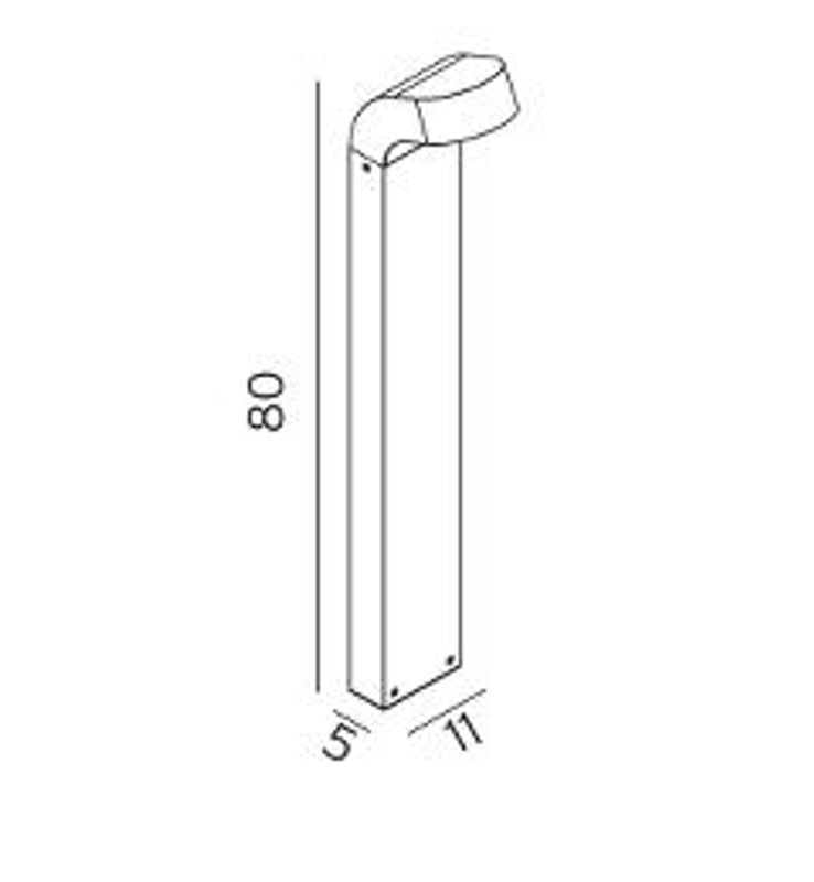 Norlys Molde 1901 Pullert LED 8,6W IP54 Aluminium
