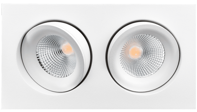 Sg Junistar Square Lux Hvit 2x7W LED 3000K Ra 98