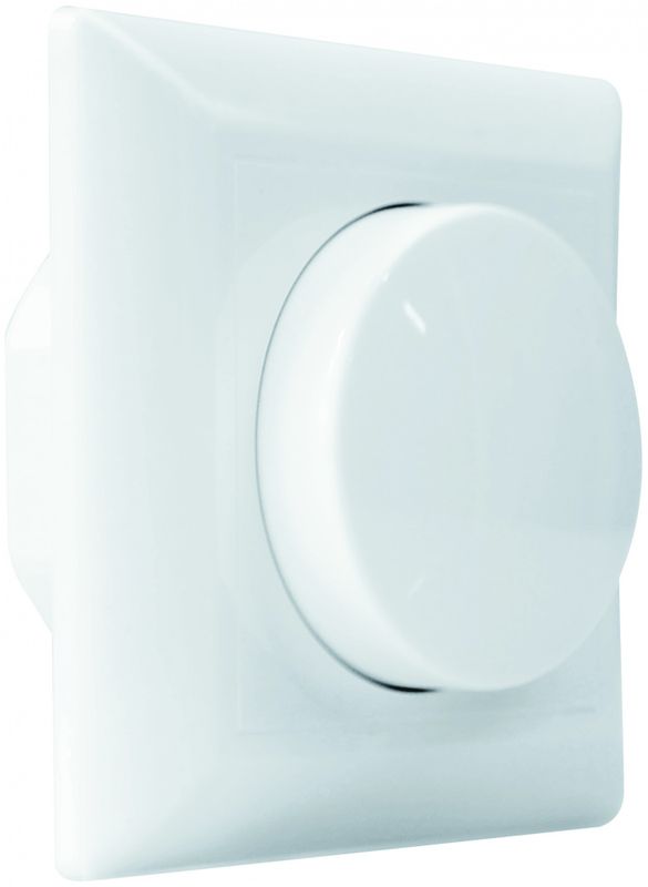 DIMMER, 5-100W LED, HVIT, 1-POL/TRAPP