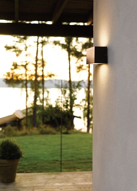 Norlys Asker 1720 Vegglampe Opp/Nedlys 8,5W LED Grafitt