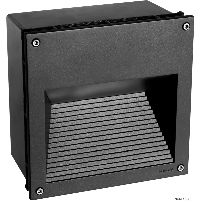 Norlys Namsos 1930 Innfelt veggarmatur 13,2W LED Grafitt