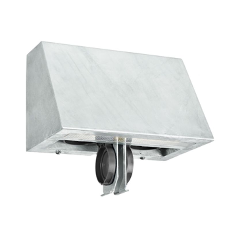 Norlys Ski 1390 Veggarmatur 5,2W LED m/stikkontakt Galvanisert