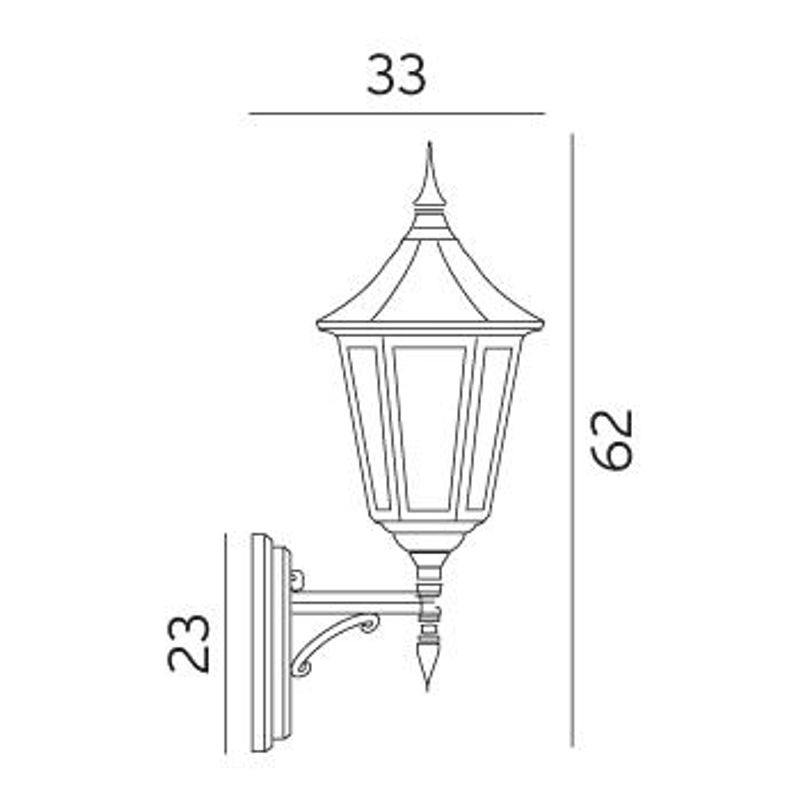 Norlys Modena 350 Vegglampe E27 Hvit